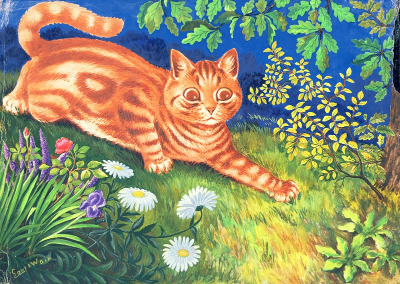 Louis Wain - Cat Stalking - (